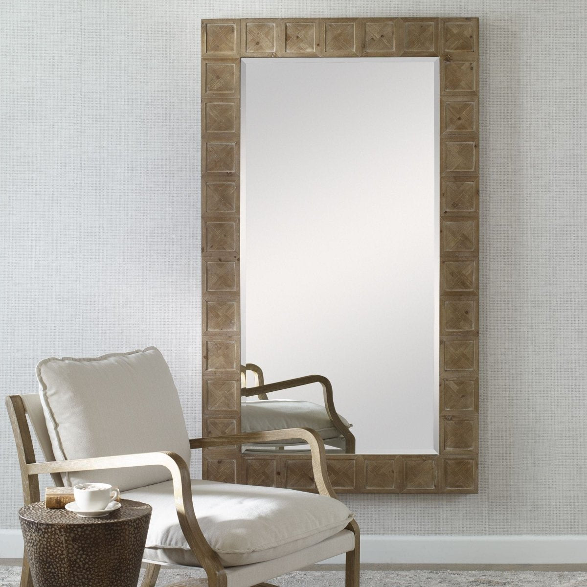 Rustic Farmhouse Mirror - Uttermost - Rectangular Mirrors by Modest Hut