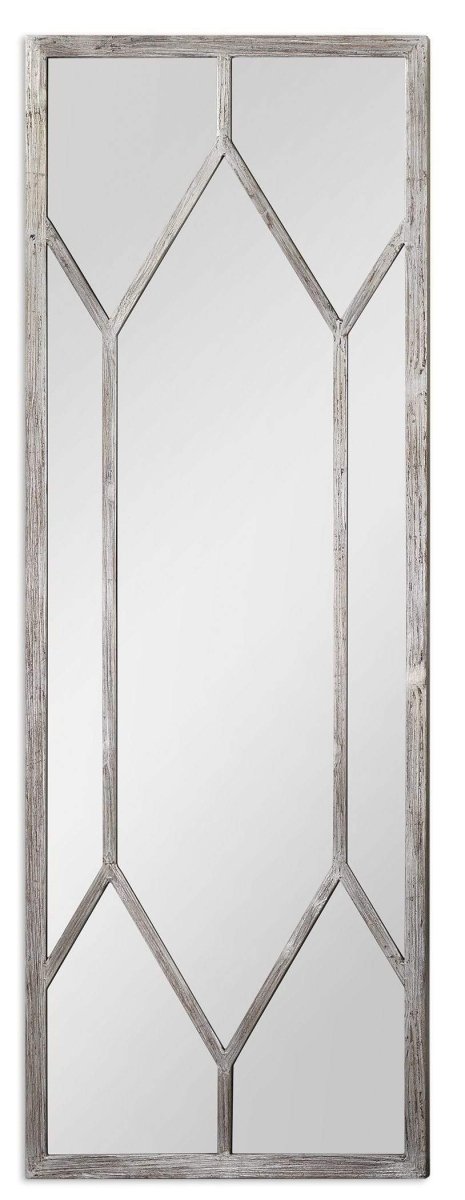 Sarcon Oversized Antiqued Silver Mirror - Uttermost - Rectangular Mirrors by Modest Hut