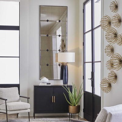 Serchio Black Iron Frame Mirror - Uttermost - Rectangular Mirrors by Modest Hut