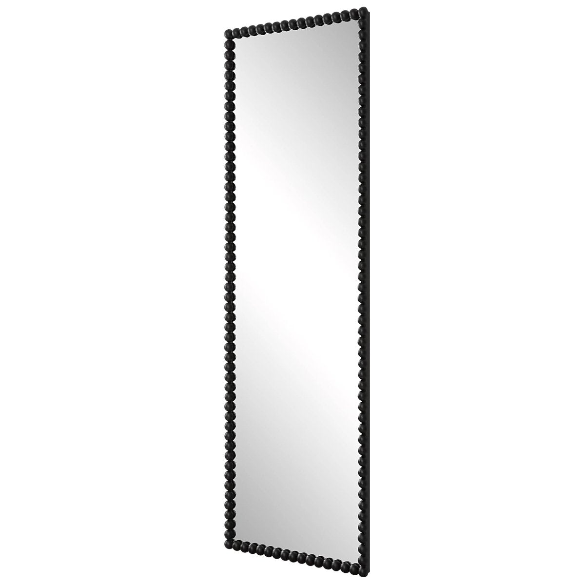 Serna Black Tall Mirror - Uttermost - Rectangular Mirrors by Modest Hut