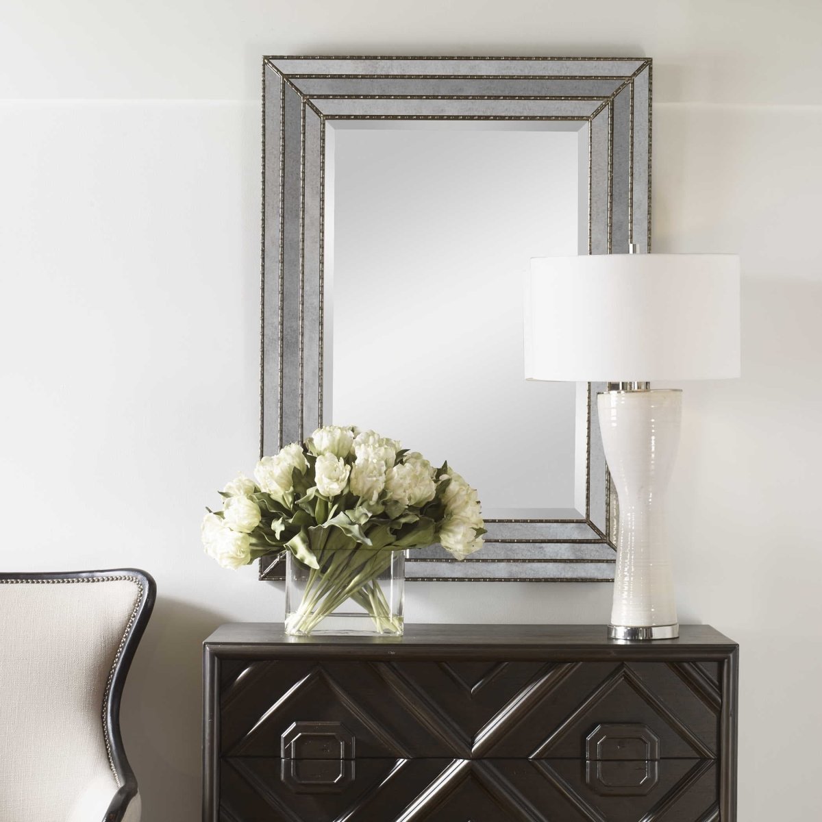 Seymour Silver Mirror - Uttermost - Rectangular Mirrors by Modest Hut