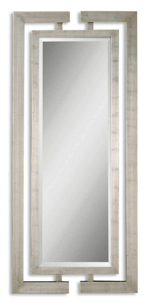 Silver Jamal Mirror - Uttermost - Rectangular Mirrors by Modest Hut