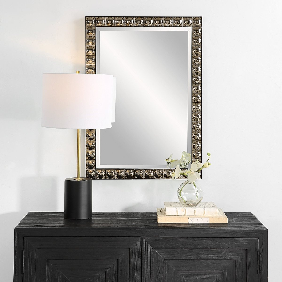 Silvio Tiled Vanity Mirror - Uttermost - Rectangular Mirrors by Modest Hut