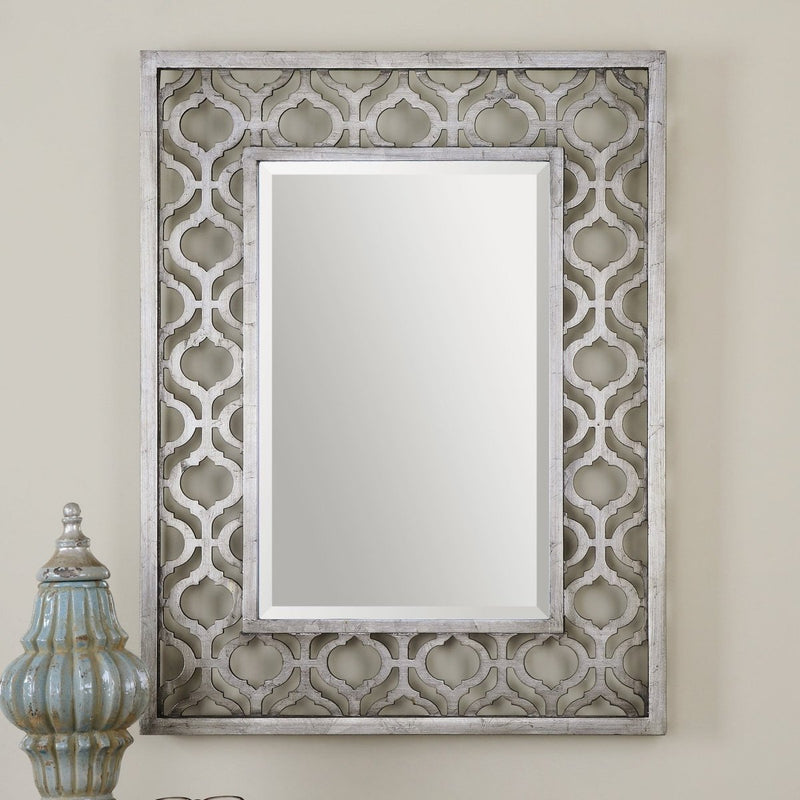 Sorbolo Silver Mirror - Uttermost - Rectangular Mirrors by Modest Hut