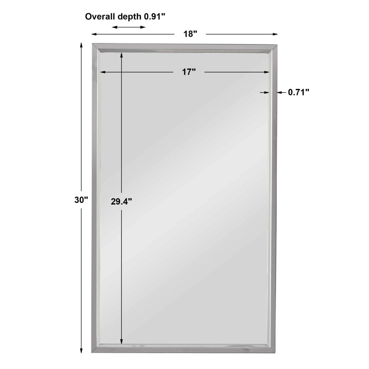 Steel Security Mirror - Uttermost - Rectangular Mirrors by Modest Hut