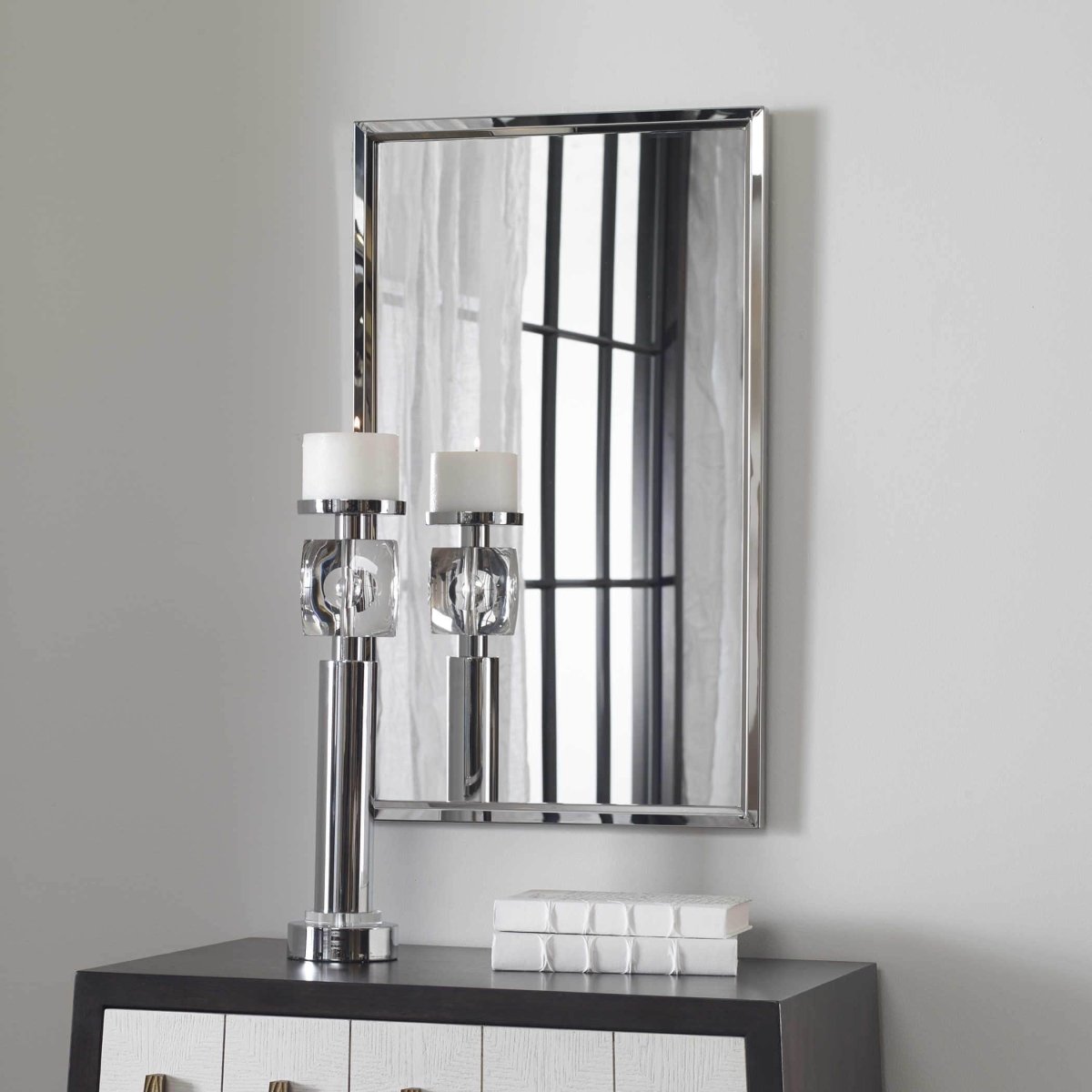 Steel Security Mirror - Uttermost - Rectangular Mirrors by Modest Hut