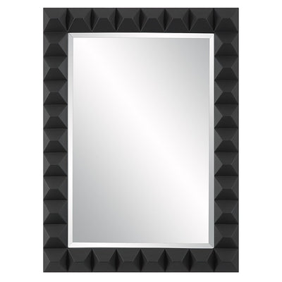 Studded Black Mirror - Uttermost - Rectangular Mirrors by Modest Hut