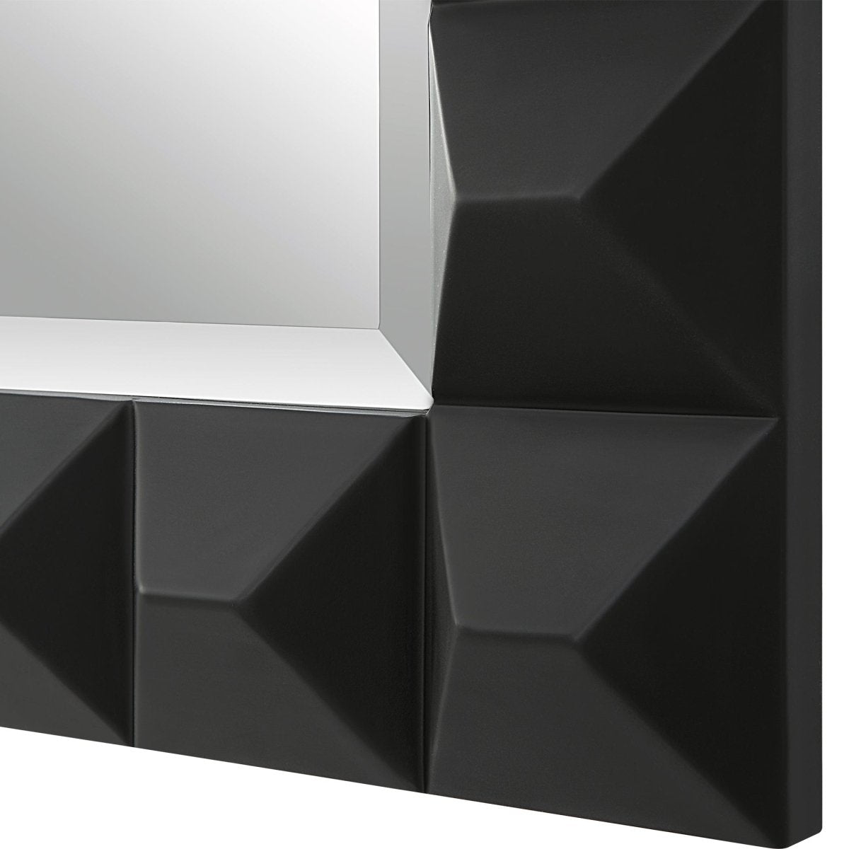 Studded Black Mirror - Uttermost - Rectangular Mirrors by Modest Hut