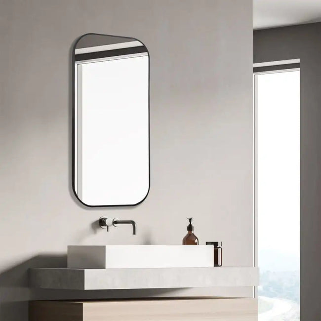 Taft Black Mirror - Uttermost - Rectangular Mirrors by Modest Hut