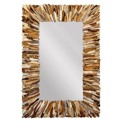 Teak Branch Rectangular Mirror - Uttermost - Rectangular Mirrors by Modest Hut