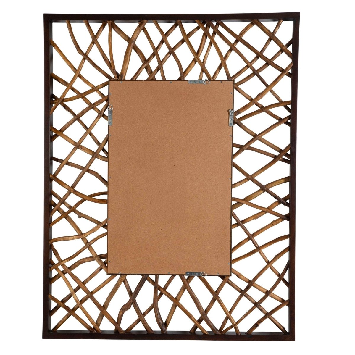 Teak Maze Rectangle Mirror - Uttermost - Rectangular Mirrors by Modest Hut