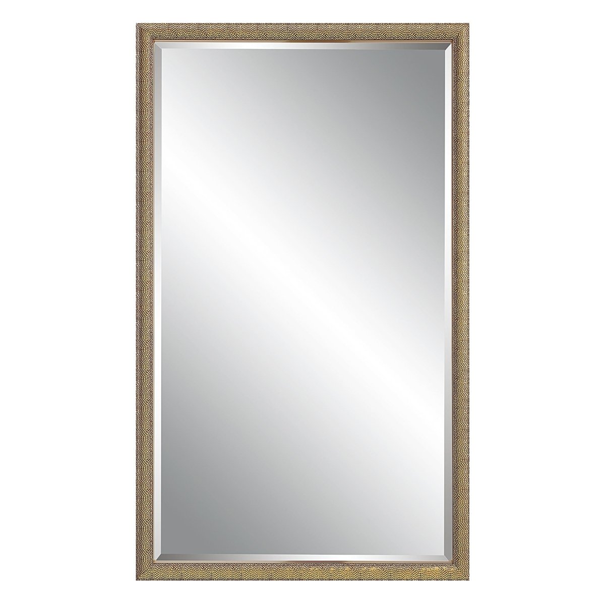 Textured Brown Rectangular Mirror - Uttermost - Rectangular Mirrors by Modest Hut