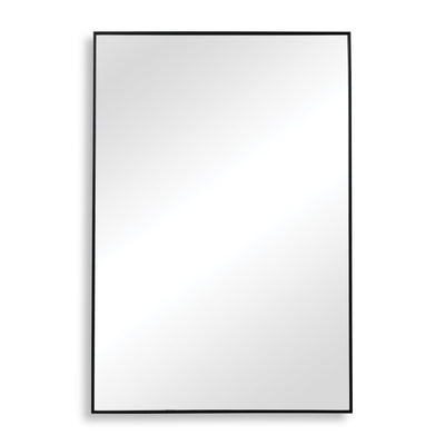 Thin Black Simple Clean Design Frame Mirror - Uttermost - Rectangular Mirrors by Modest Hut