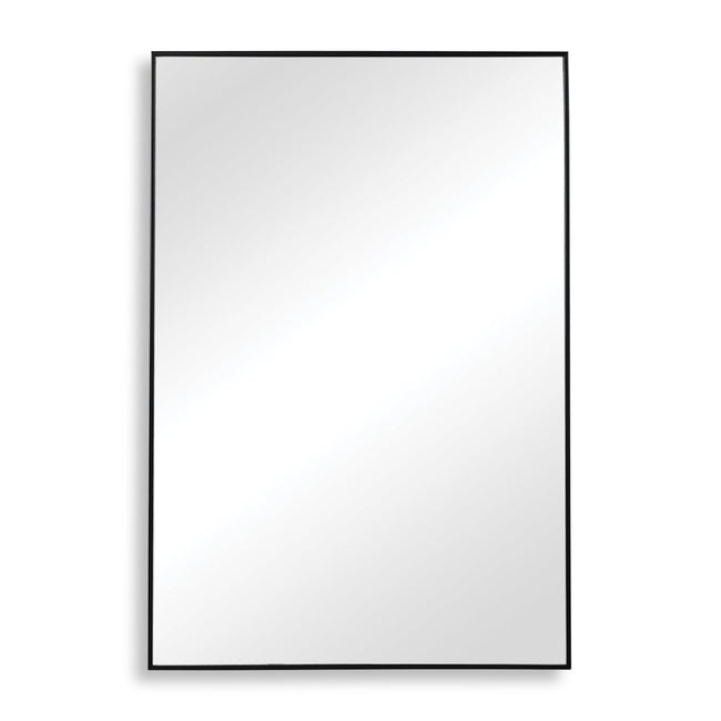 Thin Black Simple Clean Design Frame Mirror - Uttermost - Rectangular Mirrors by Modest Hut