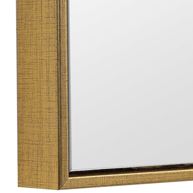 Thin Gold Contemporary Design Frame Mirror - Uttermost - Rectangular Mirrors by Modest Hut