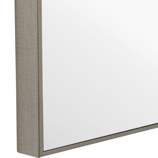 Thin Silver Simple Clean Design Frame Mirror - Uttermost - Rectangular Mirrors by Modest Hut