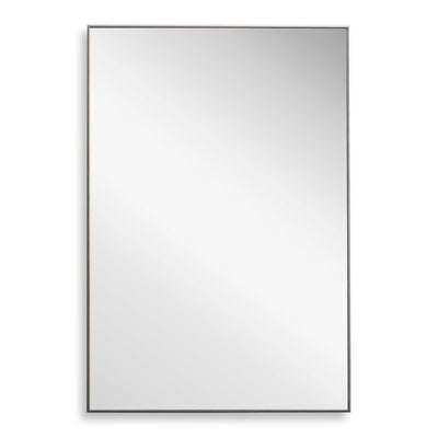 Thin Silver Simple Clean Design Frame Mirror - Uttermost - Rectangular Mirrors by Modest Hut