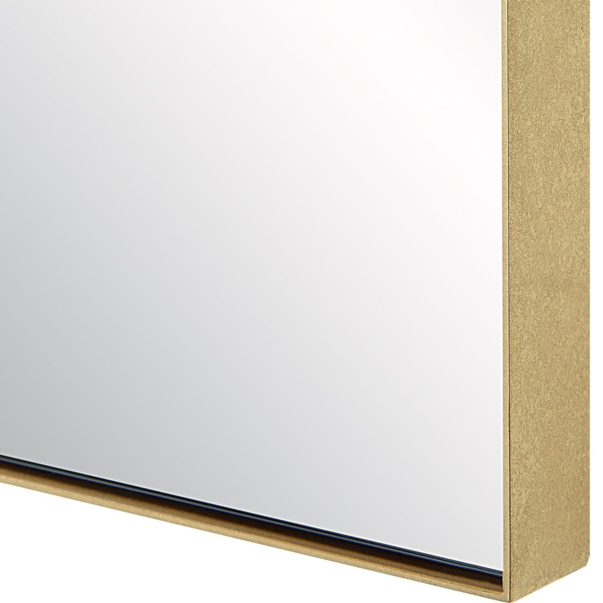 Ticket Gold Vanity Mirror - Uttermost - Rectangular Mirrors by Modest Hut