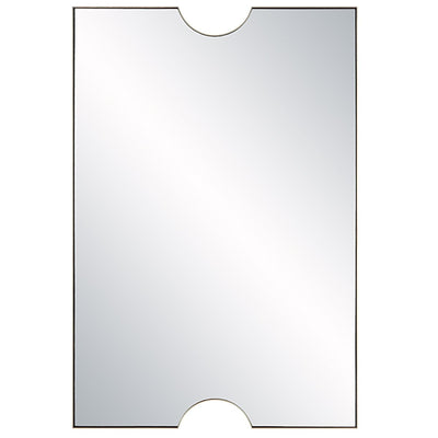 Ticket Gold Vanity Mirror - Uttermost - Rectangular Mirrors by Modest Hut