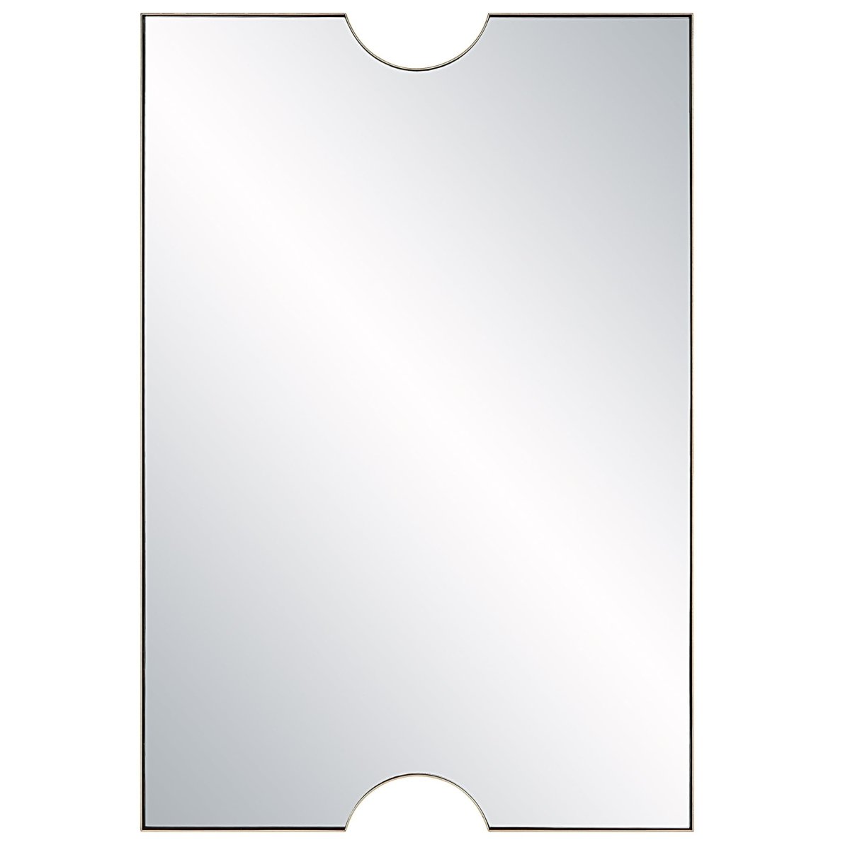 Ticket Gold Vanity Mirror - Uttermost - Rectangular Mirrors by Modest Hut