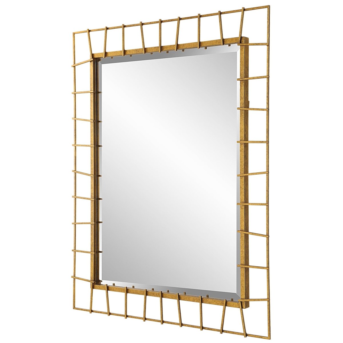 Townsend Antiqued Gold Mirror - Uttermost - Rectangular Mirrors by Modest Hut