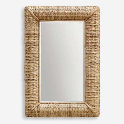 Twisted Seagrass Rectangle Mirror - Uttermost - Rectangular Mirrors by Modest Hut