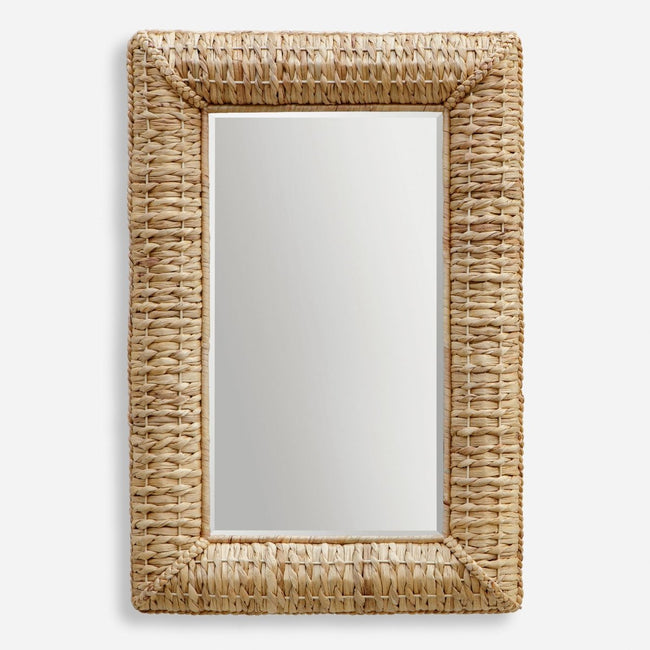 Twisted Seagrass Rectangle Mirror - Uttermost - Rectangular Mirrors by Modest Hut