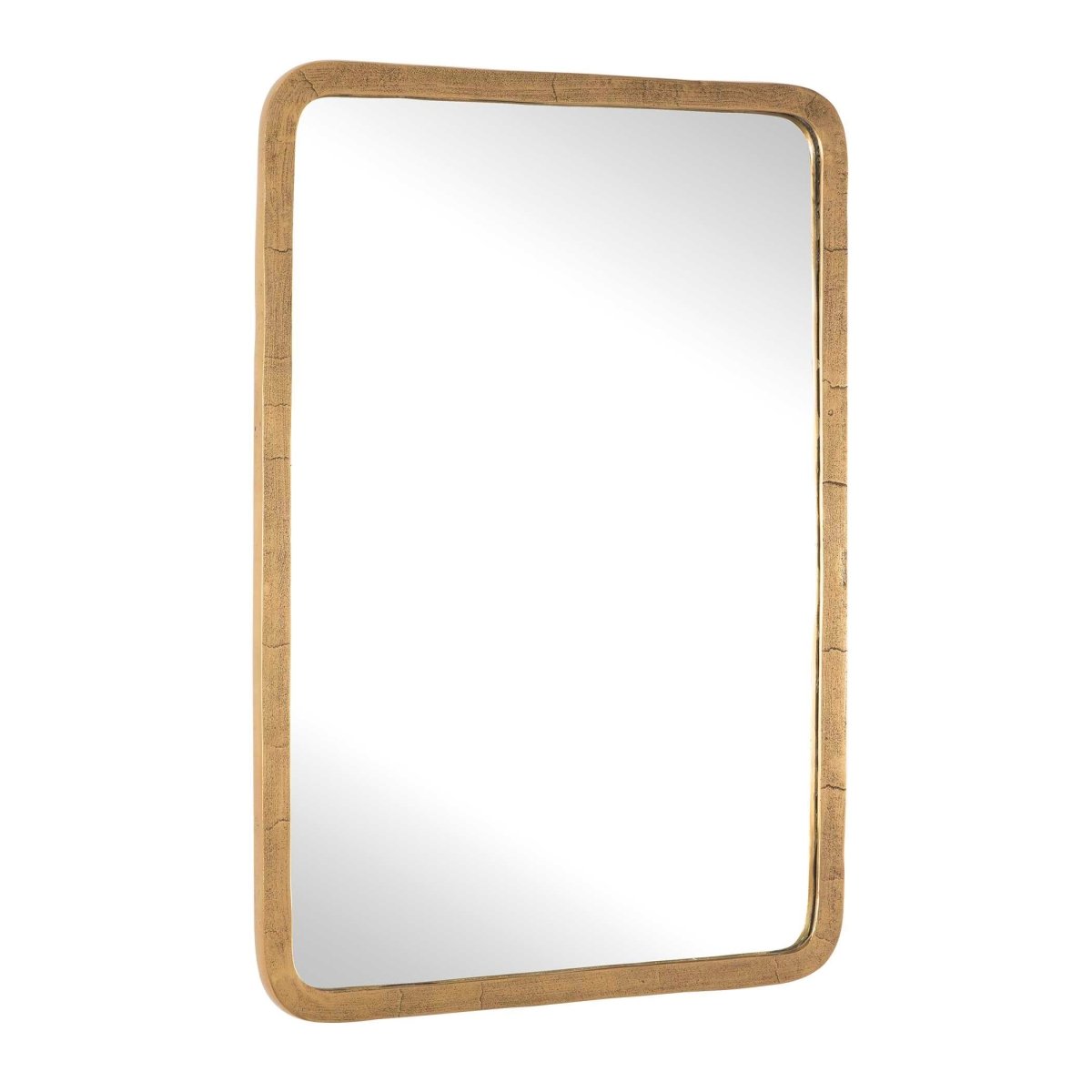 Vestry Antique Brass Mirror - Uttermost - Rectangular Mirrors by Modest Hut