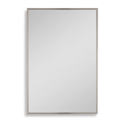 Warm Silver Floating Design Vanity Mirror - Uttermost - Rectangular Mirrors by Modest Hut