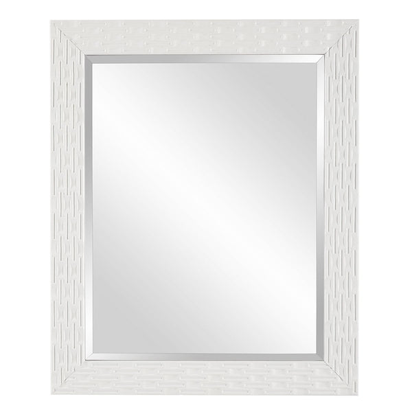 White Finish Rectangular Mirror - Uttermost - Rectangular Mirrors by Modest Hut
