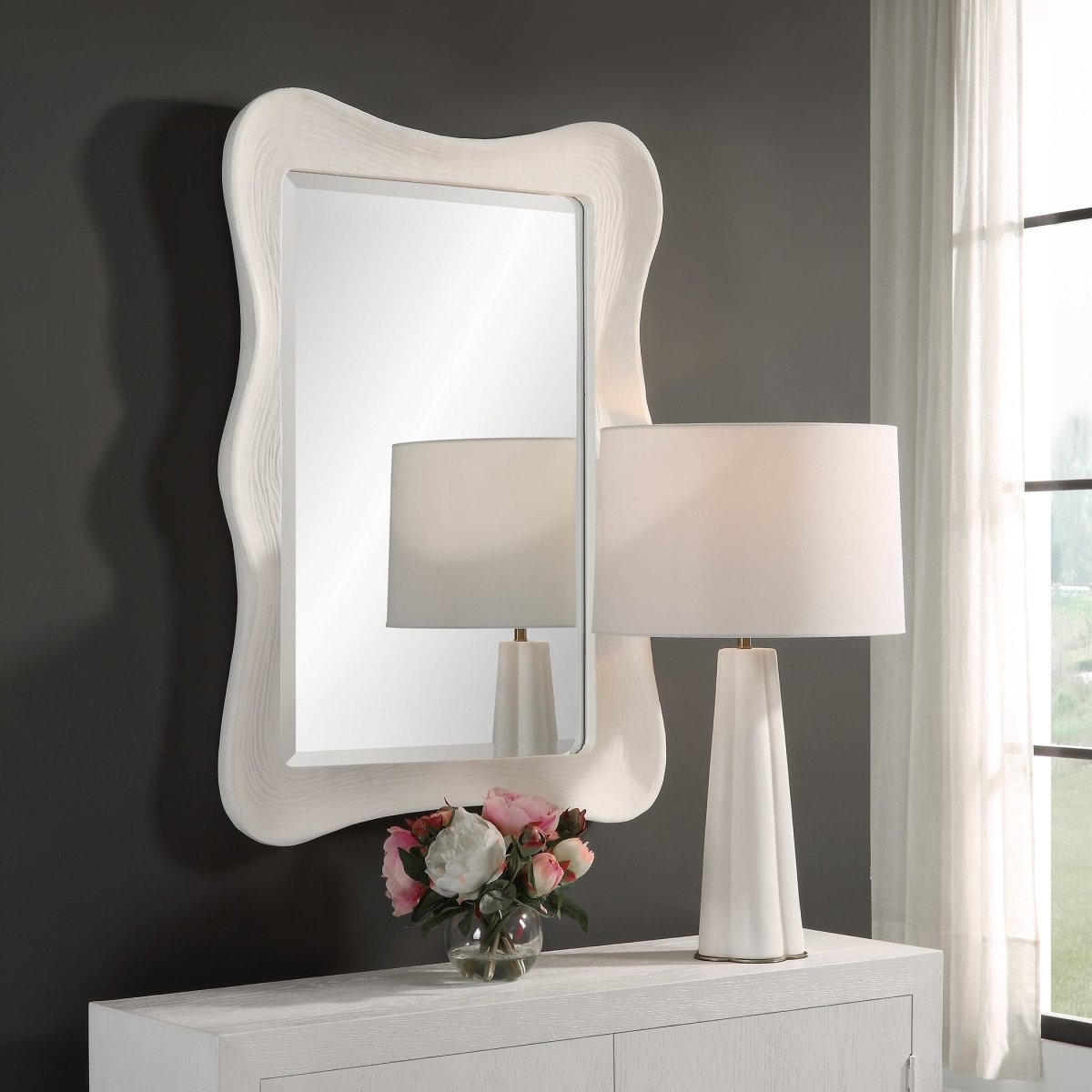 Whitehaven Wavy Rectangle Mirror - Uttermost - Rectangular Mirrors by Modest Hut