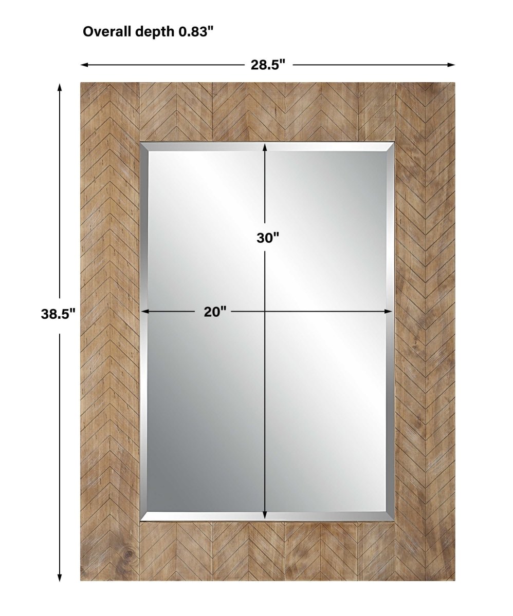 Wood Frame Rectangular Mirror - Uttermost - Rectangular Mirrors by Modest Hut