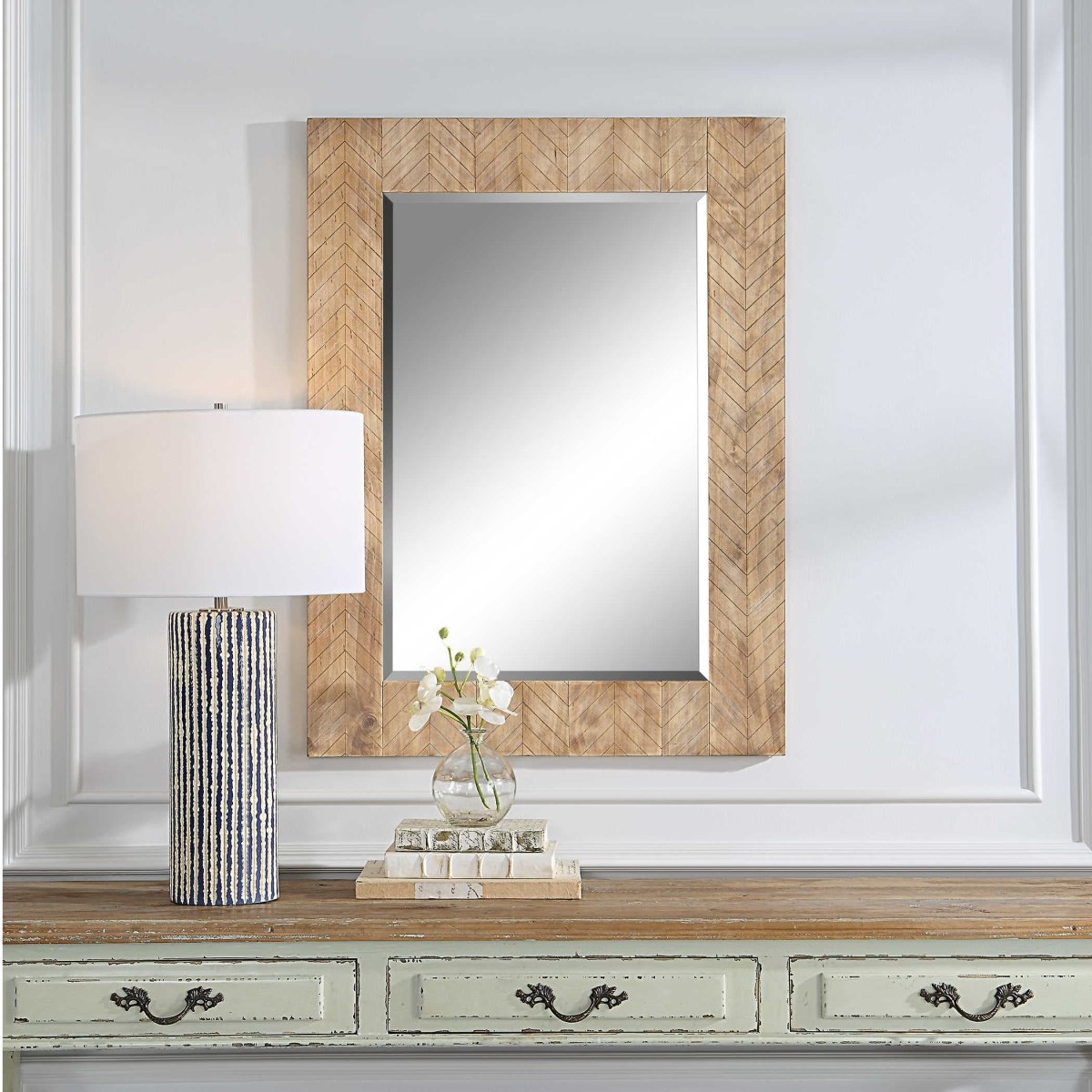 Wood Frame Rectangular Mirror - Uttermost - Rectangular Mirrors by Modest Hut