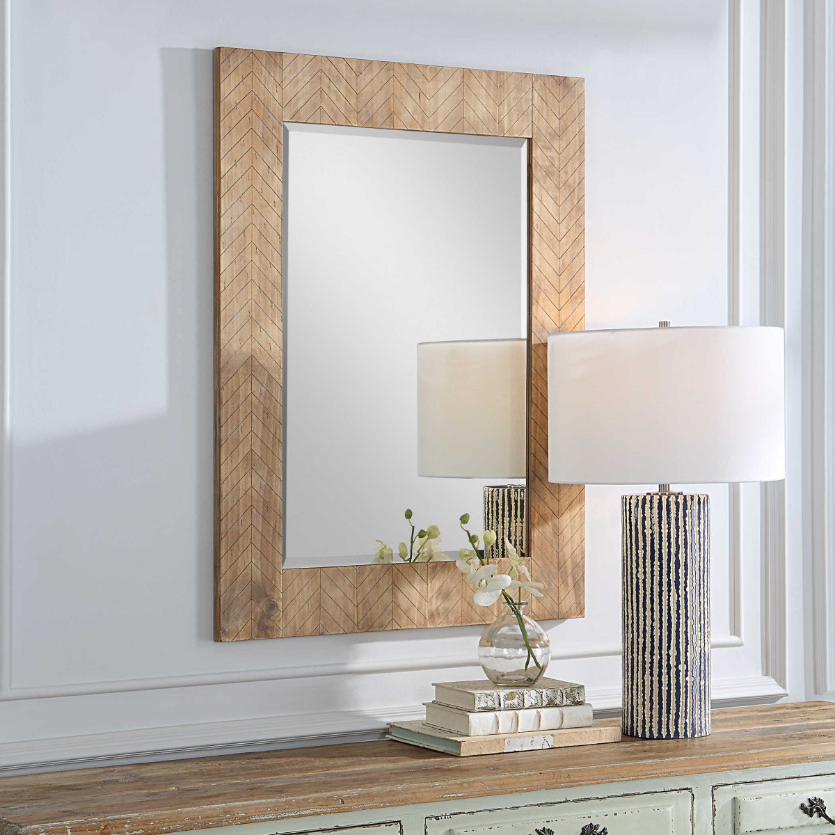 Wood Frame Rectangular Mirror - Uttermost - Rectangular Mirrors by Modest Hut