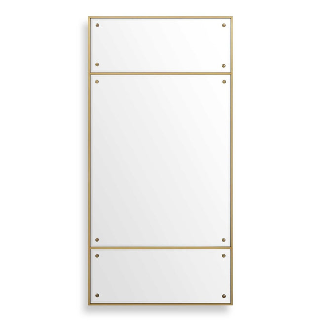 Wrenton Brass Rectangular Mirror - Uttermost - Rectangular Mirrors by Modest Hut