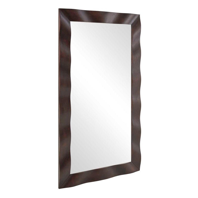 Wrinkle Wavy Wood Mirror - Rectangular Mirrors