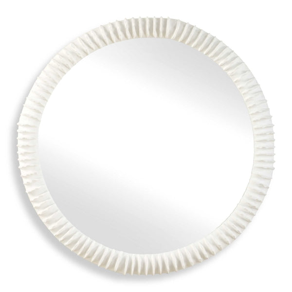 Akiko White Round Mirror - Uttermost - Round Mirrors by Modest Hut