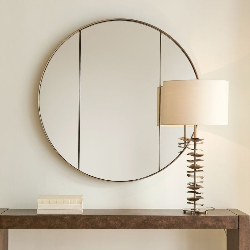 Detail view of the Amram Round Mirror
