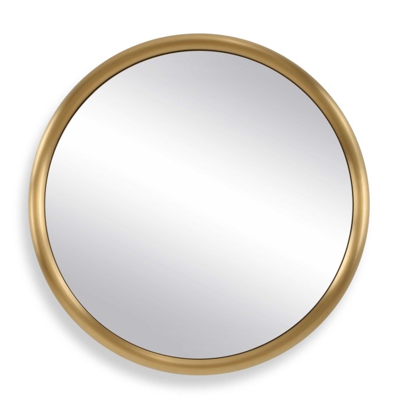 Atkinson Modern Brass Round Mirror - Round Mirrors