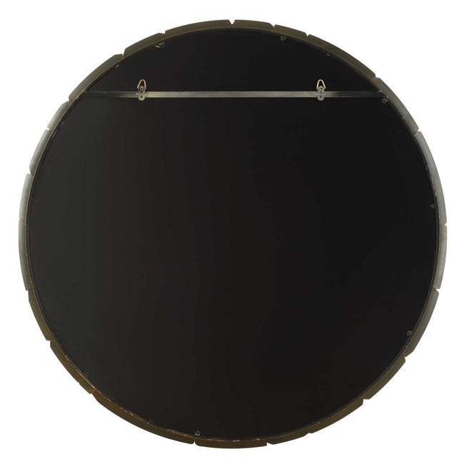 Auger Amber Glass Round Mirror - Uttermost - Round Mirrors by Modest Hut