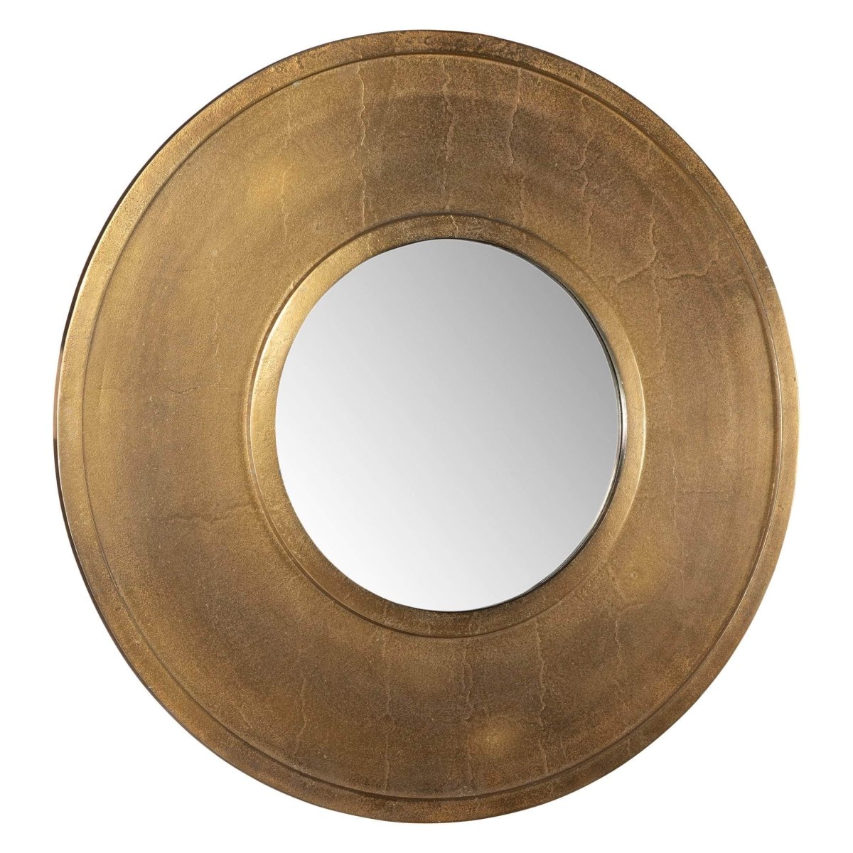 Axel Round Brass Mirror - Uttermost - Round Mirrors by Modest Hut