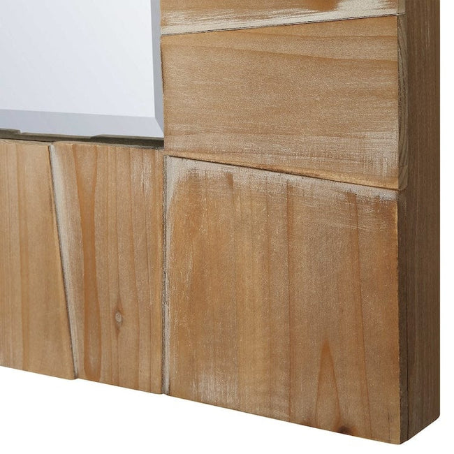 Ayanna Wood Mirror - Uttermost - Round Mirrors by Modest Hut