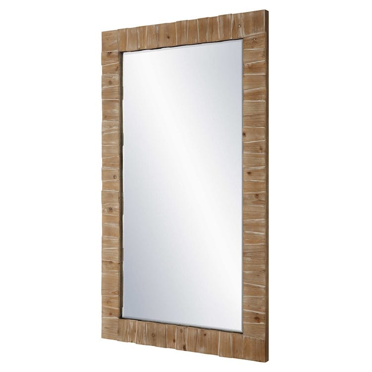 Ayanna Wood Mirror - Uttermost - Round Mirrors by Modest Hut