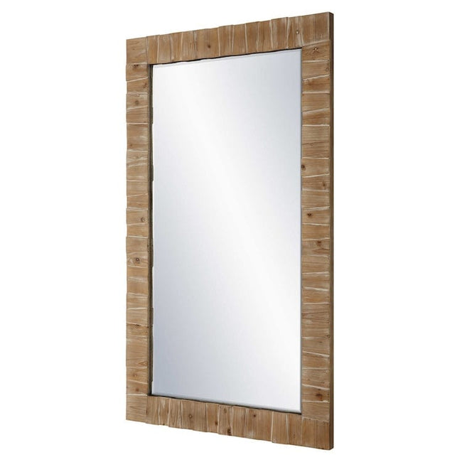 Ayanna Wood Mirror - Uttermost - Round Mirrors by Modest Hut