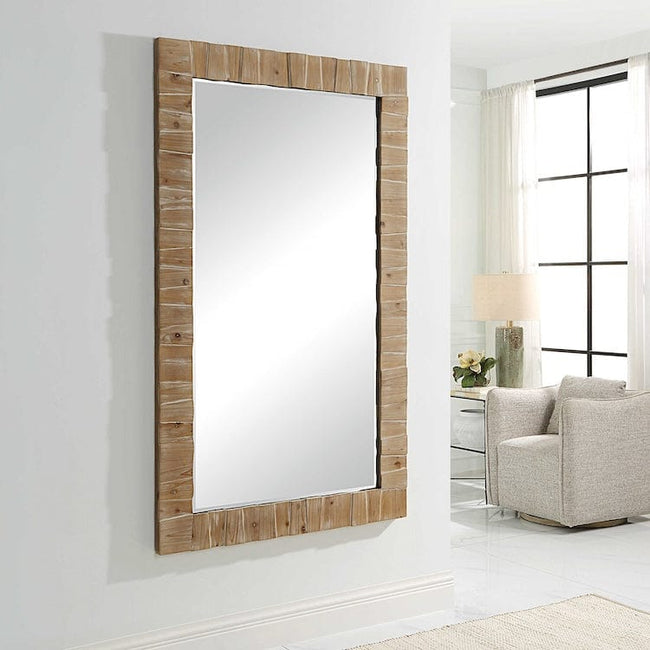 Ayanna Wood Mirror - Uttermost - Round Mirrors by Modest Hut