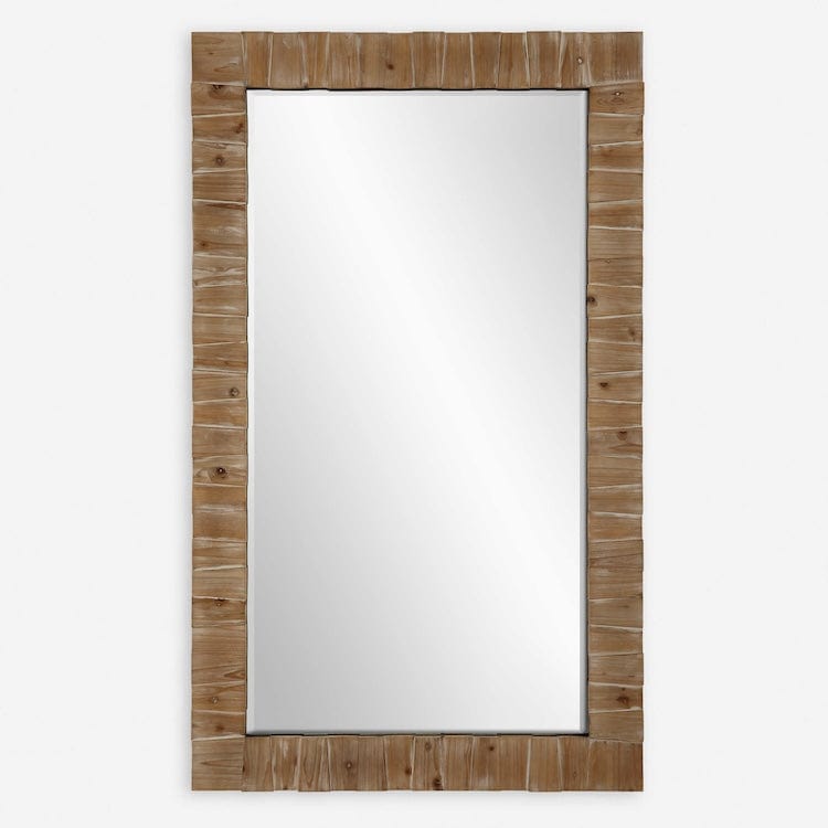 Ayanna Wood Mirror - Uttermost - Round Mirrors by Modest Hut