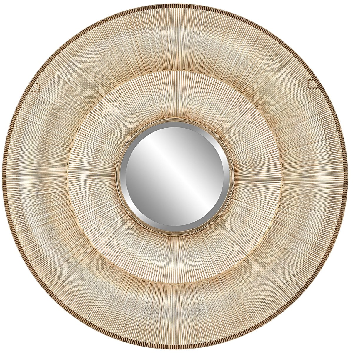 Bauble Round Gold Mirror - Uttermost - Round Mirrors by Modest Hut