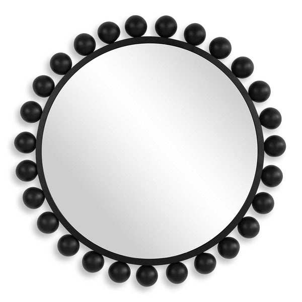 Black Bulb Round Mirror - Uttermost - Round Mirrors by Modest Hut