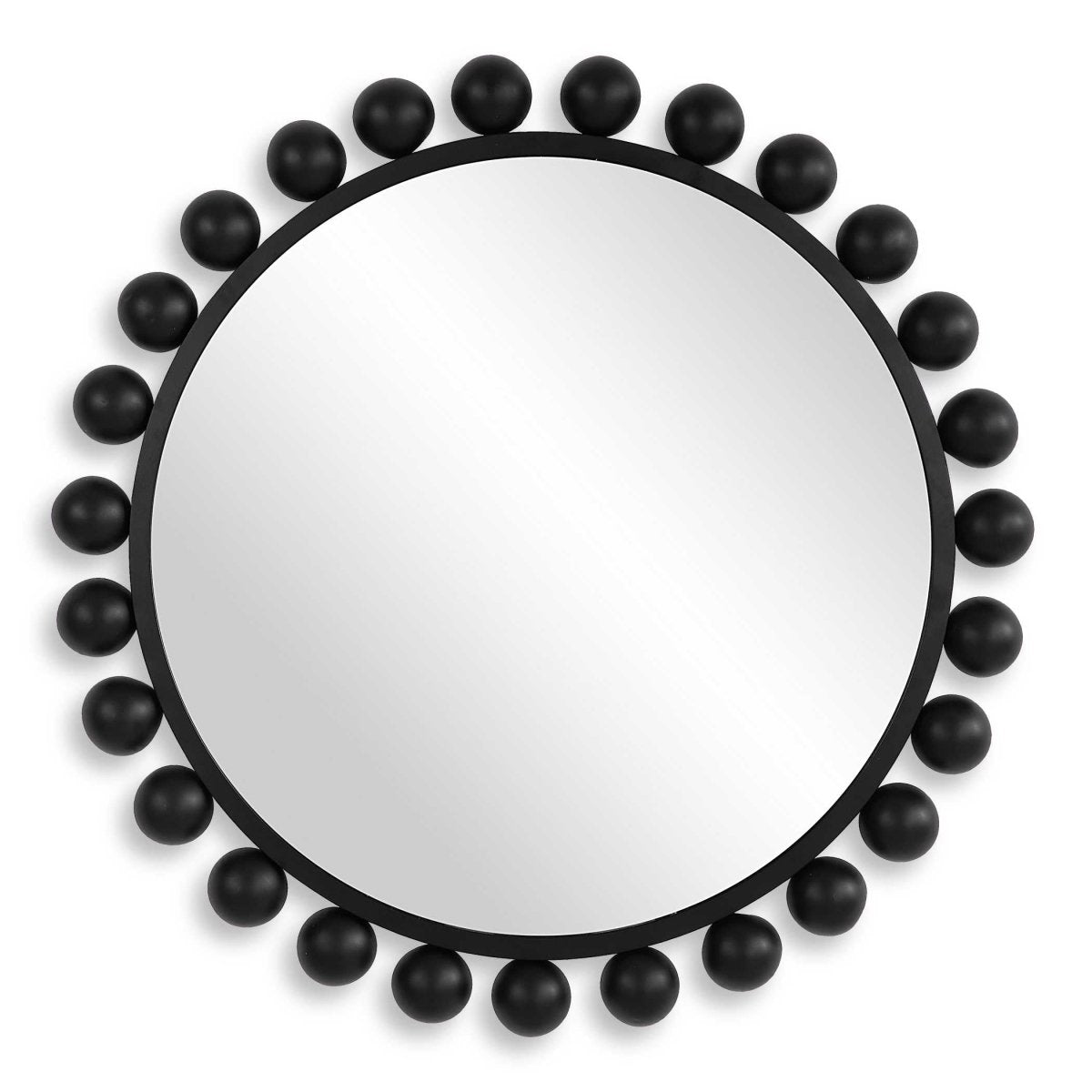 Black Bulb Round Mirror - Uttermost - Round Mirrors by Modest Hut