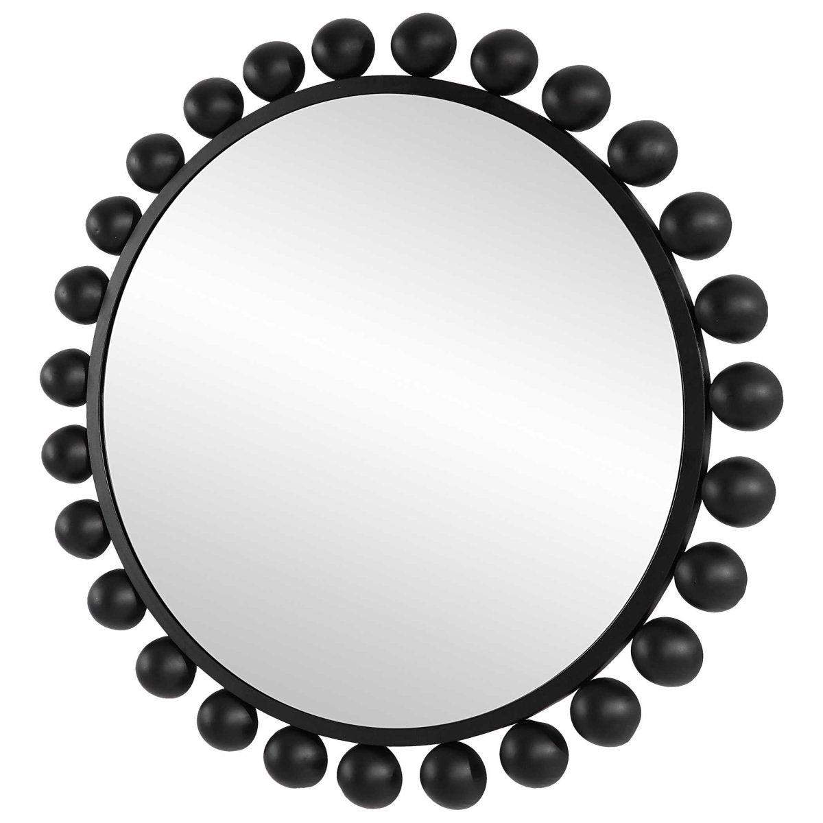 Black Bulb Round Mirror - Uttermost - Round Mirrors by Modest Hut